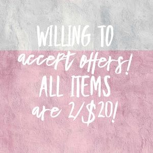 Willing to Accept Offers!